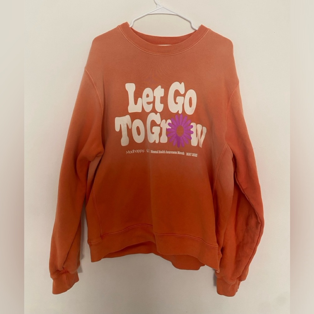 Madhappy mental health awareness crew neck size L gently worn